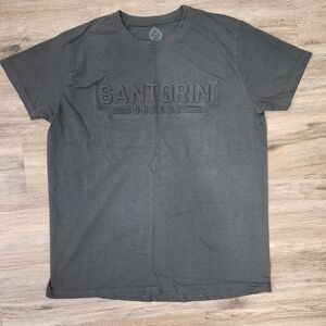 Santorini Greece Men's Gray T-Shirt